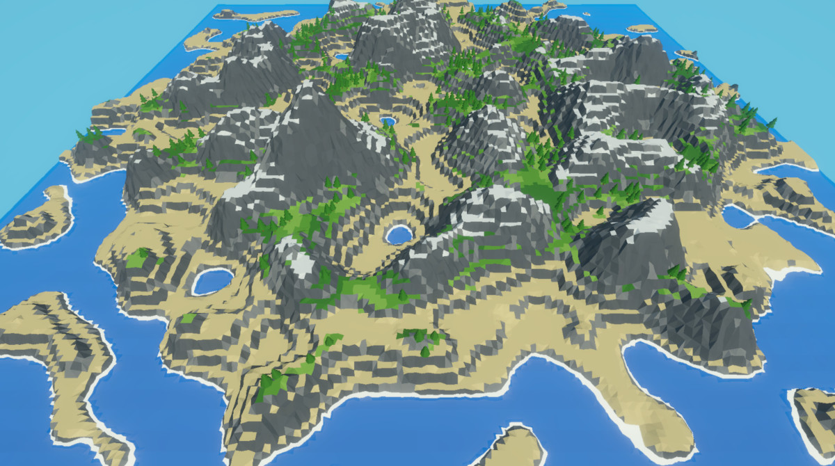 Facet: Low Poly & Blocky Terrain Editor