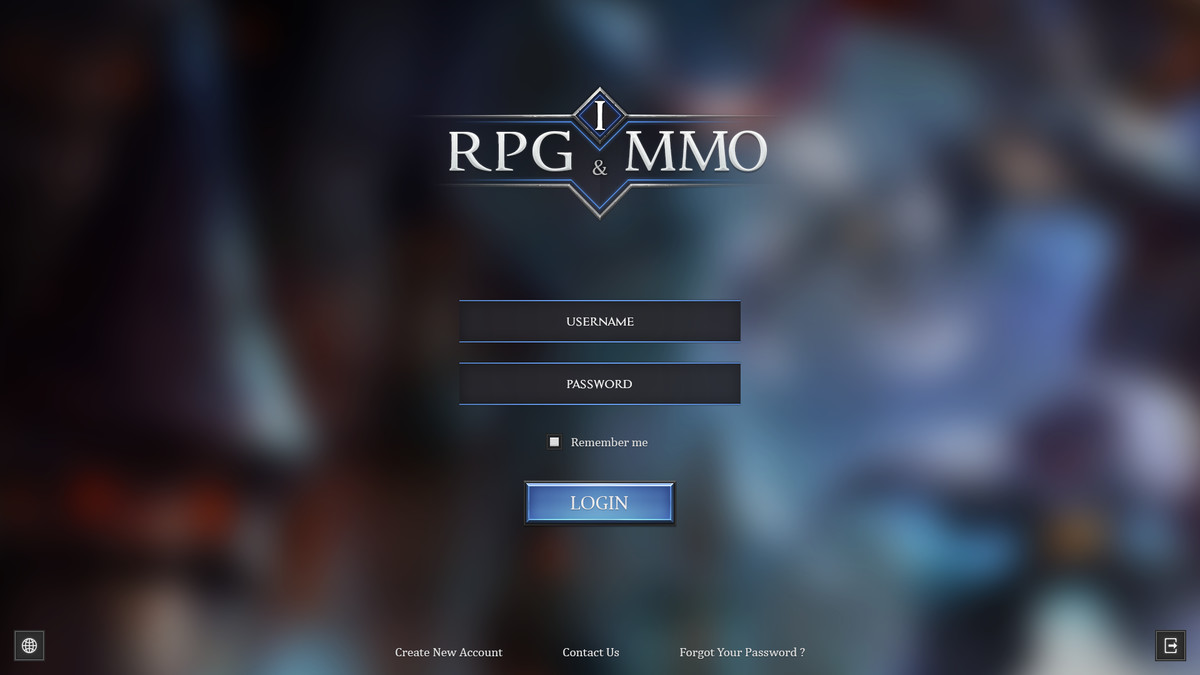 RPG & MMO One - PC and Mobile UI