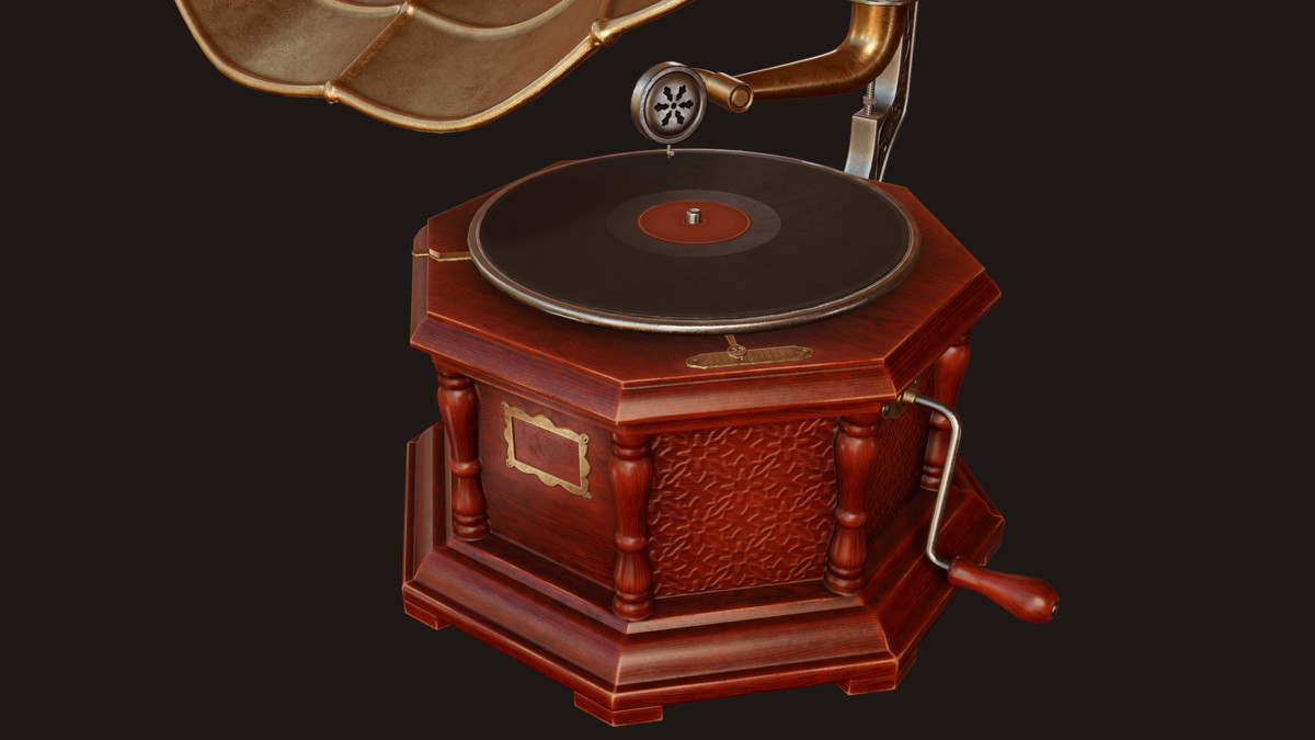 Vintage Gramophone (Animated)