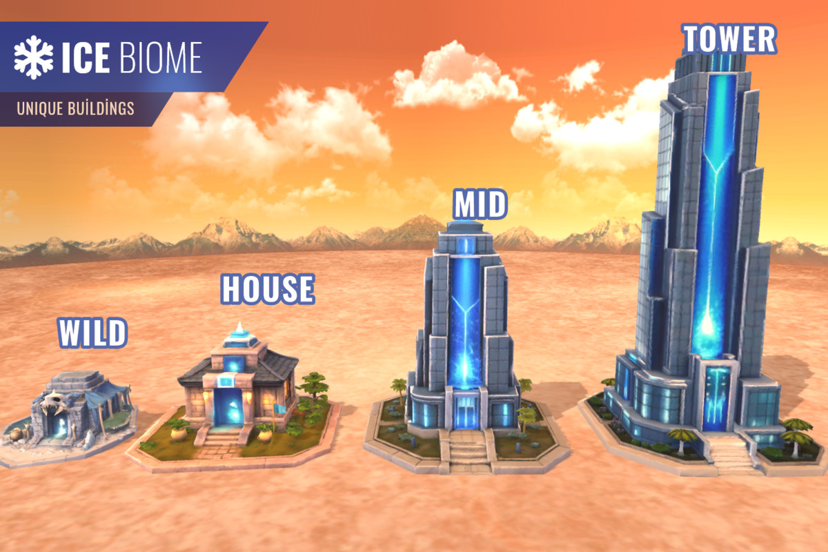 Stylized Building Pack – Multi Biome (LOD, Optimized, Atlas)