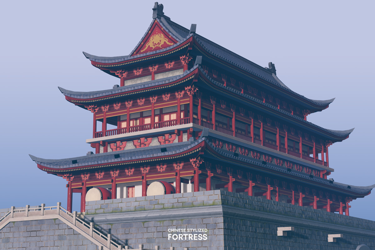 Chinese Stylized Fortress