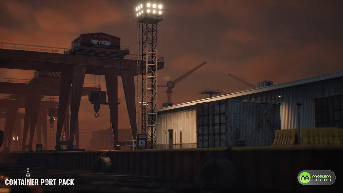 Realistic Modular Container Port Environment