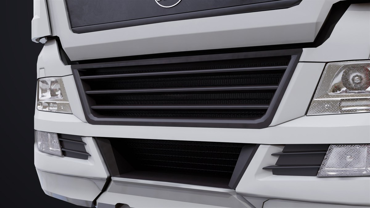 Heavy Truck 04 Chassis White URP HDRP Textures