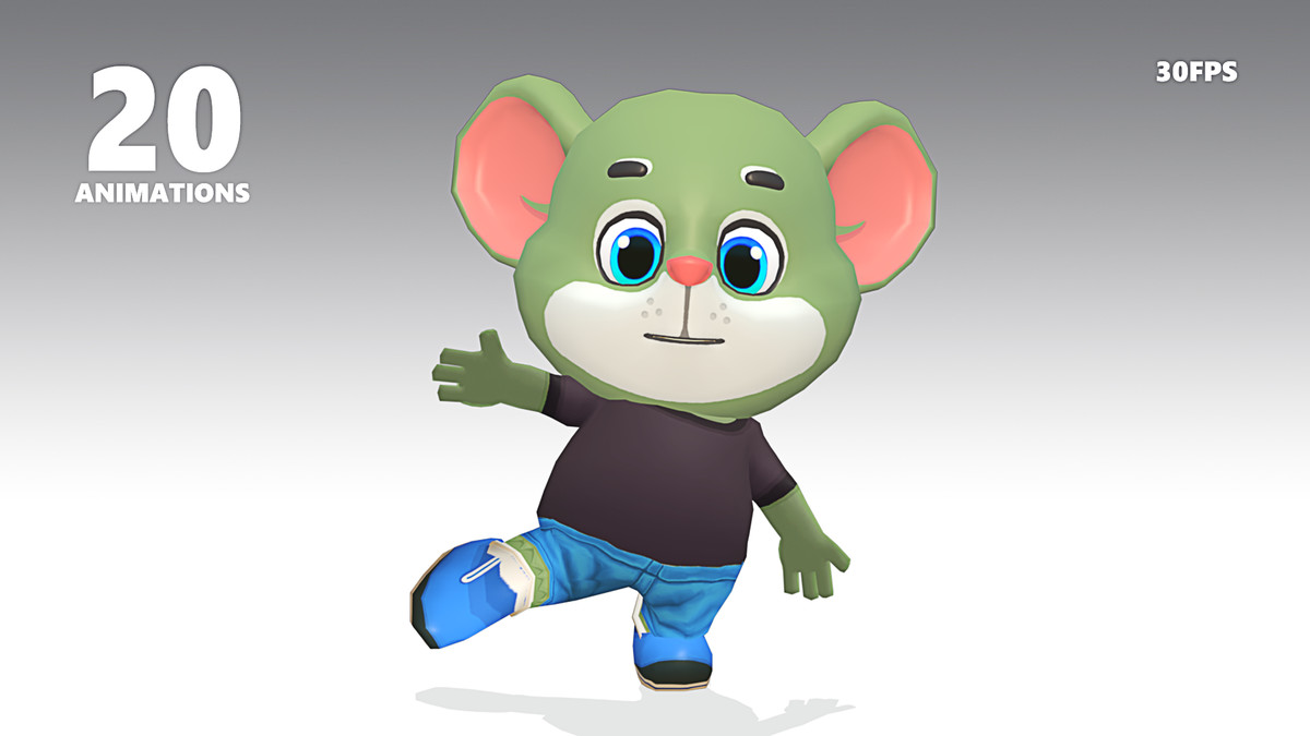 Mouse Rat Rodent Green Animated