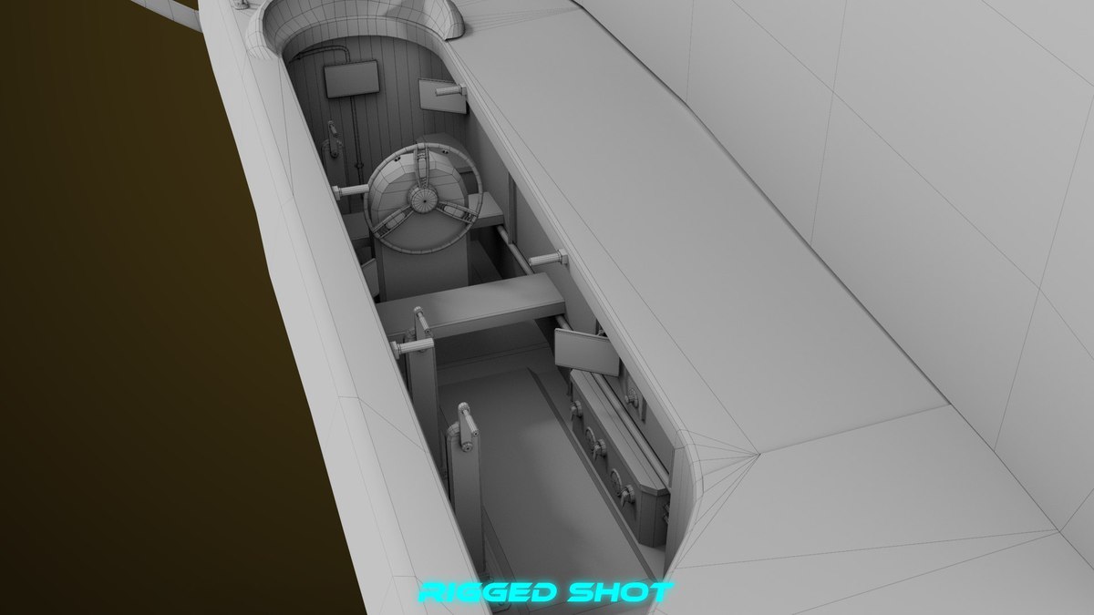 Yacht Hydrofoil Sailing Boat Blue URP HDRP Textures