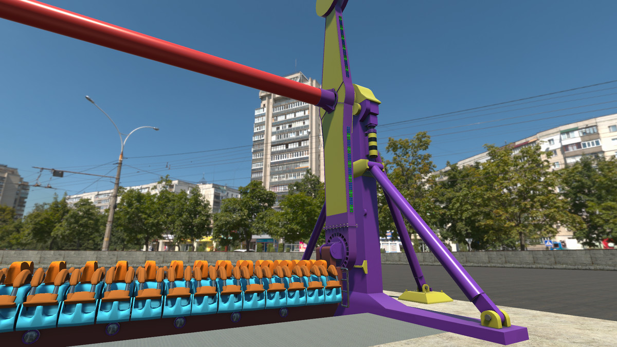 High Fair Rides High Detail Fairground Ride 12 - HeadOver