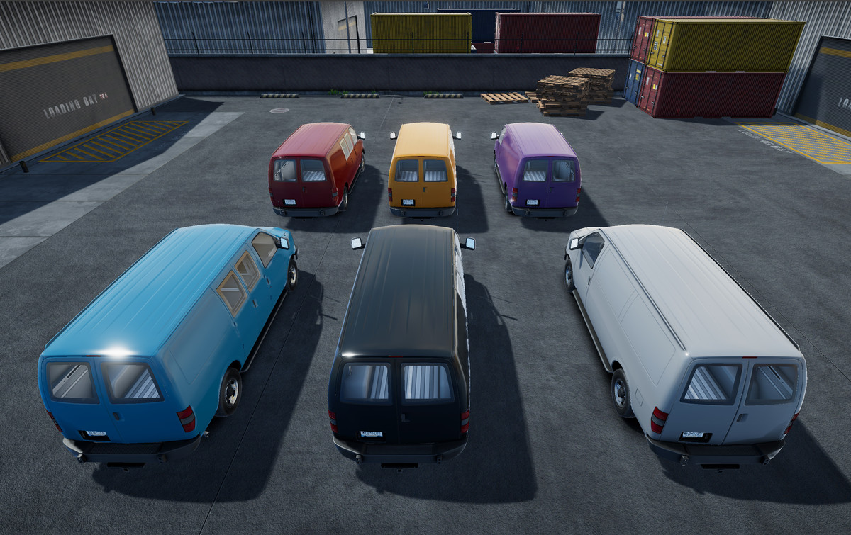 Industrial american van