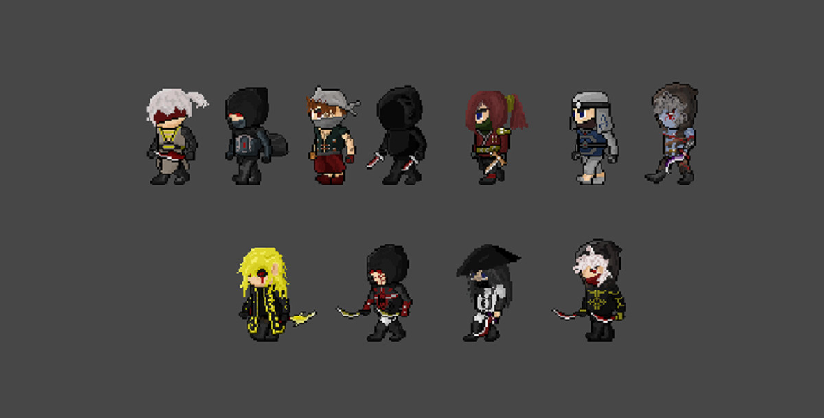 2D Pixel Character Pack – Assassin Class