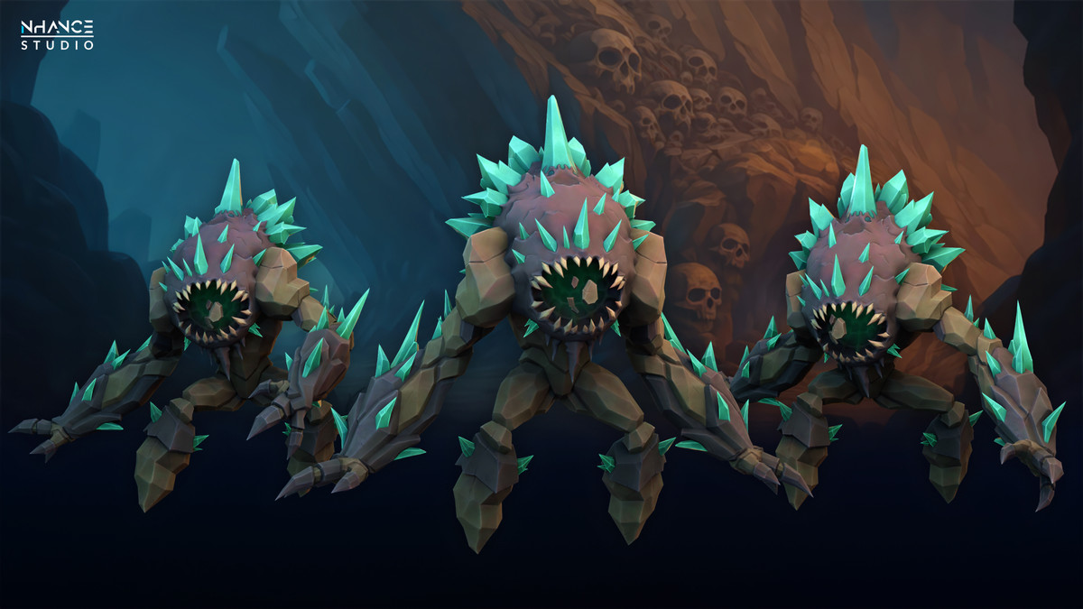 Stylized Cave Crystal Creatures Pack
