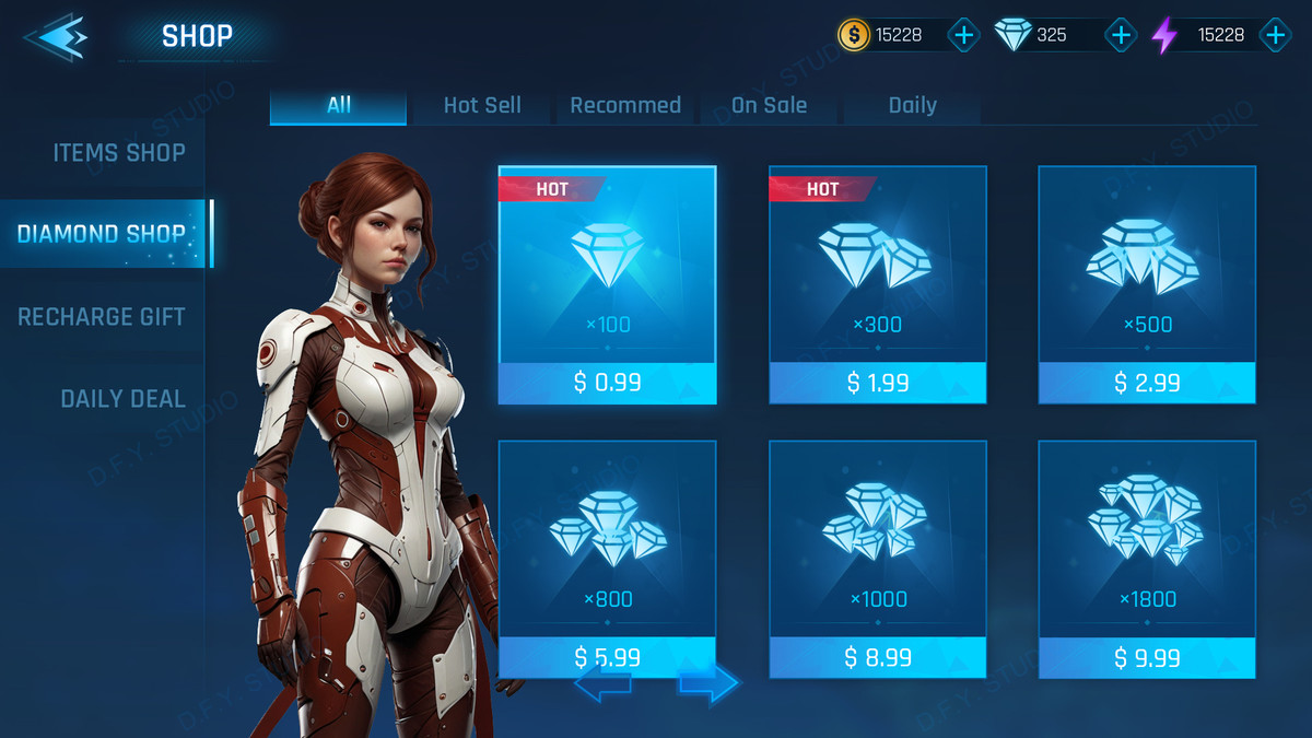 Super Sci-Fi Complete UI Pack(+PSD)
