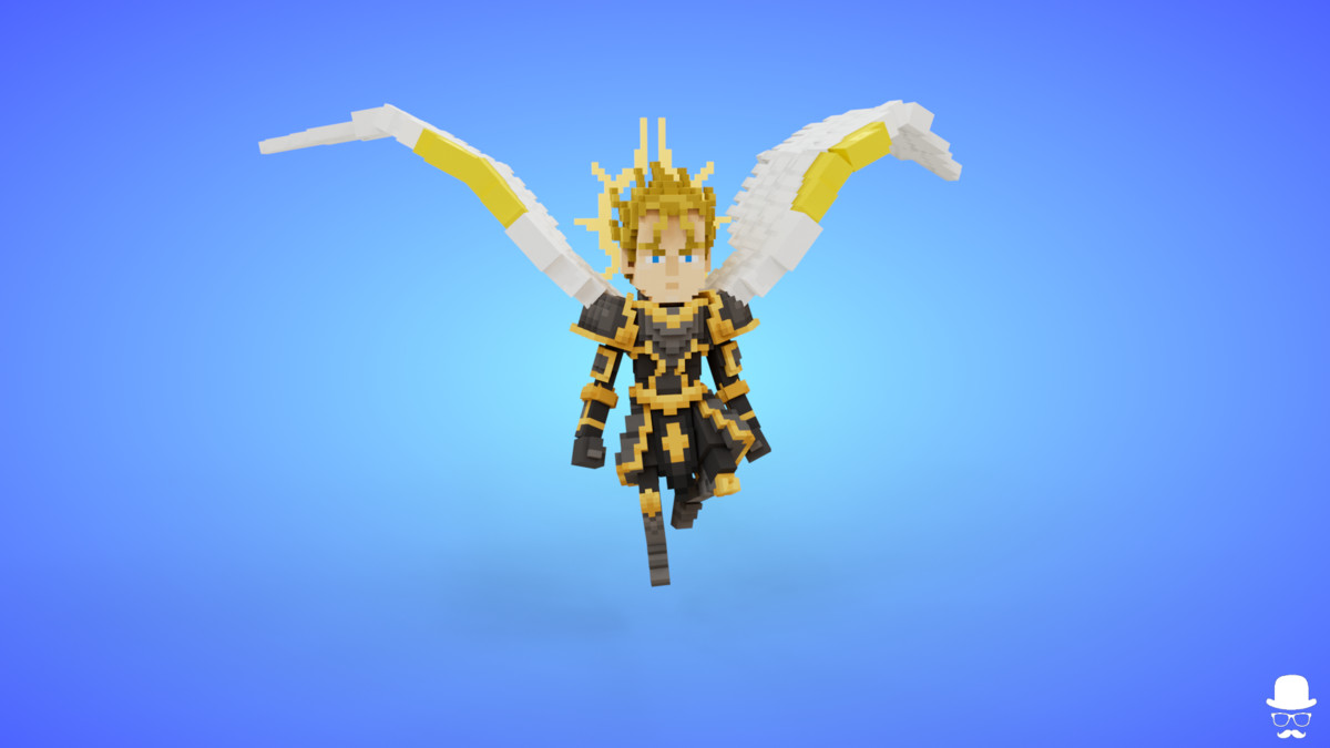Voxel Angel Characters Pack