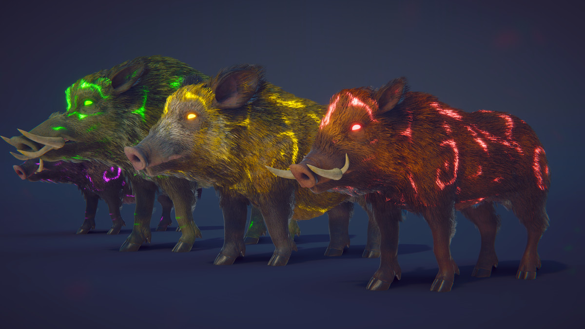 Realistic Boars