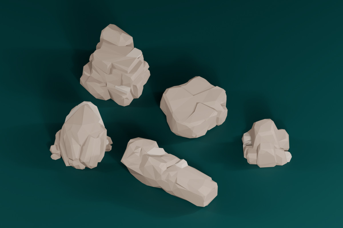Low Poly Rocks & Cliffs Pack