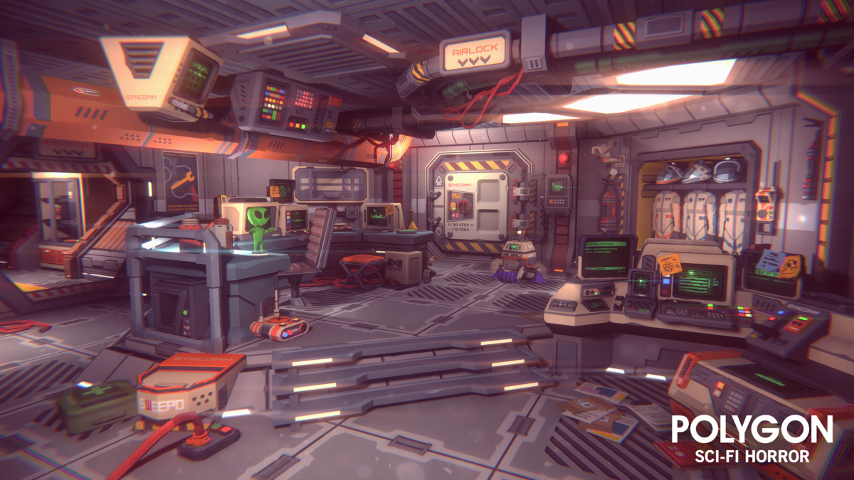 Sci-Fi Horror Pack - Synty POLYGON - Stylized Low Poly Assets