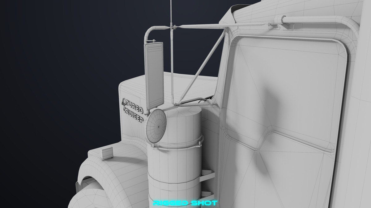 Truck Chassis 02 Generic Black URP HDRP Textures