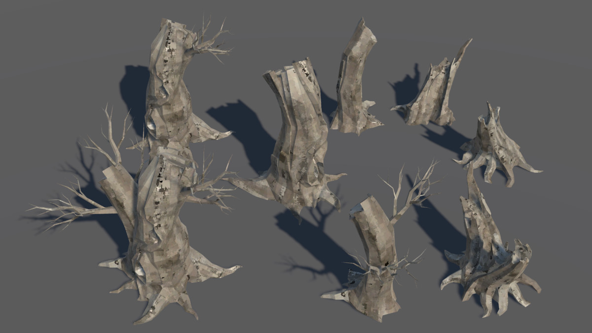 LowPoly Nature DeadTree