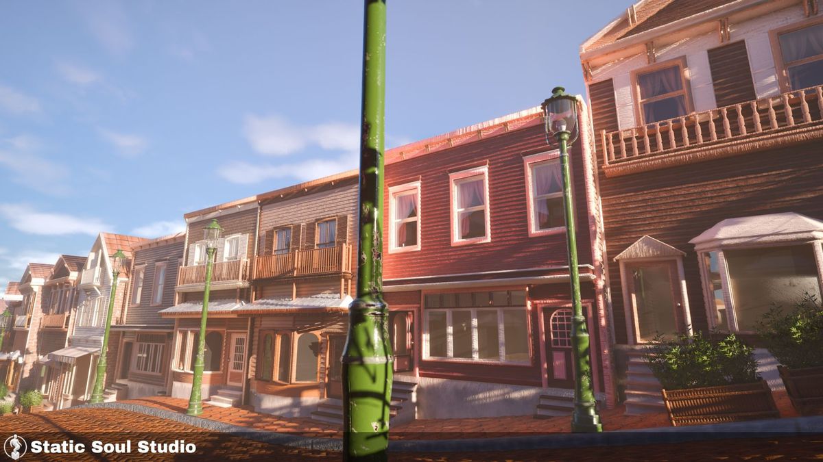 Town Stores & Streets ( Shop Interiors , Modular Roads , Color Variations )