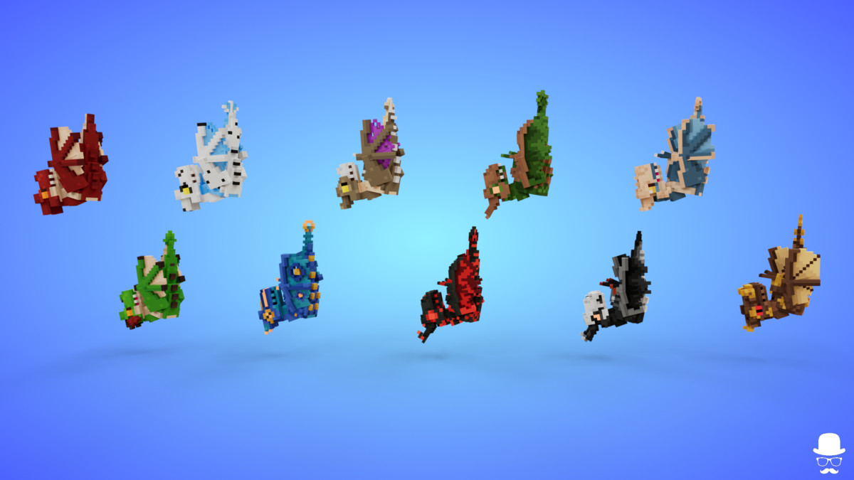 Voxel Baby Dragons Pack