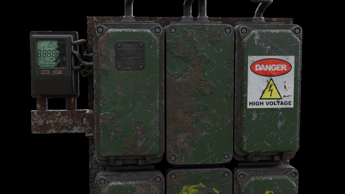 Electrical Panel Prop - Game Ready
