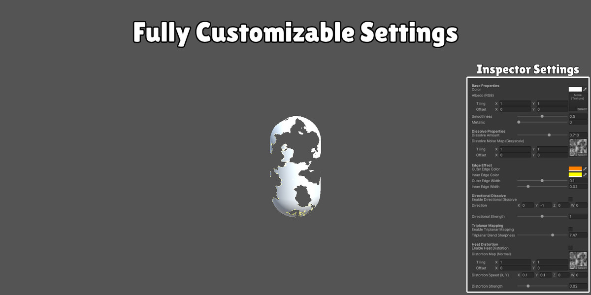 Instant Dissolve Shader Pro (URP)