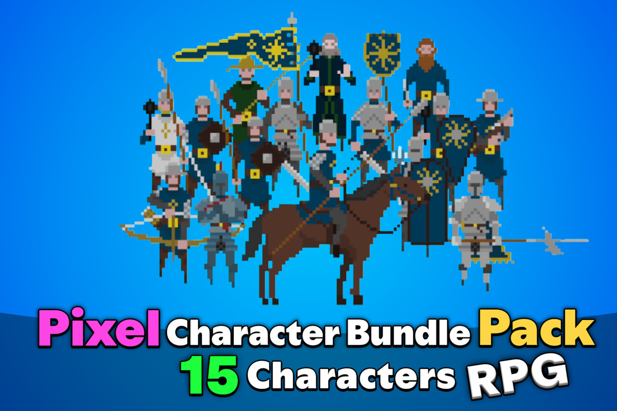 Pixel 2D RPG Character Mega Pack (Faction Natria)