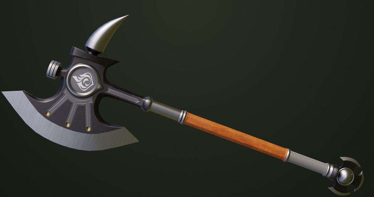 6 Battle Axes Collection 01 URP HDRP Textures