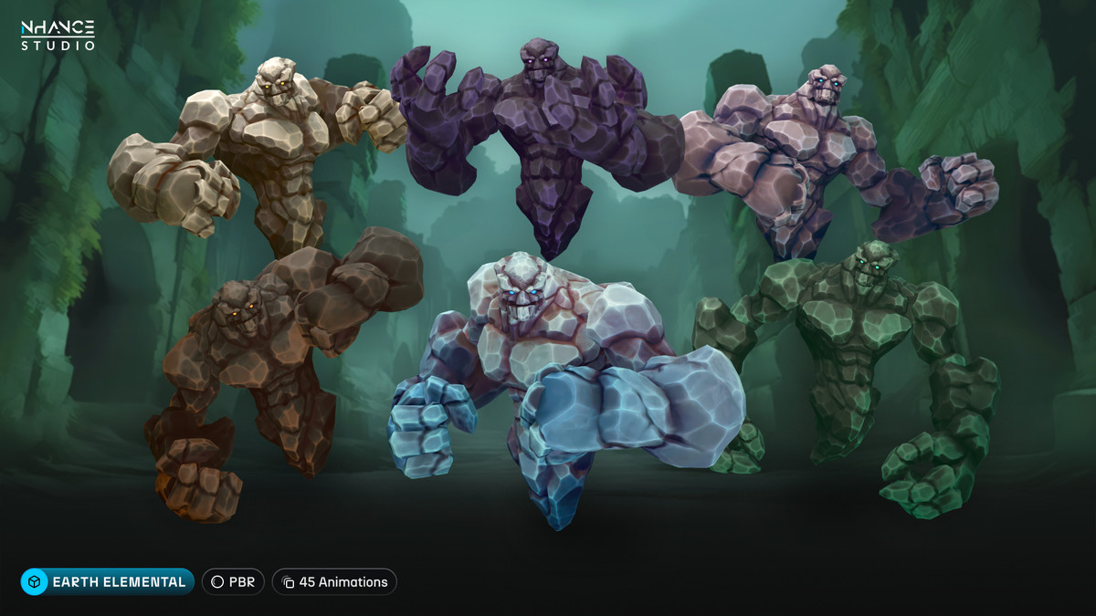 Stylized Fantasy Elementals Pack #1