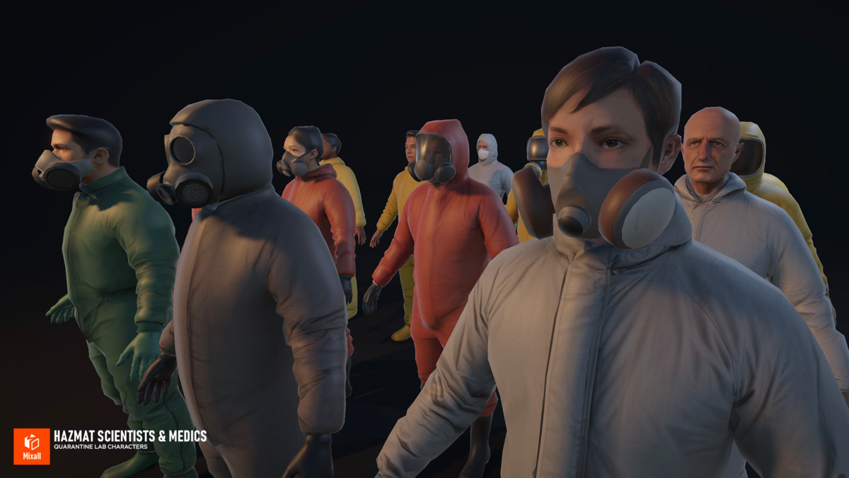 Hazmat Scientists & Medics - Quarantine Lab Characters