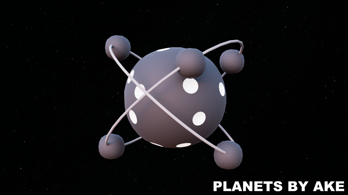 Planets - Stylized Low Poly Asset Pack by Ake