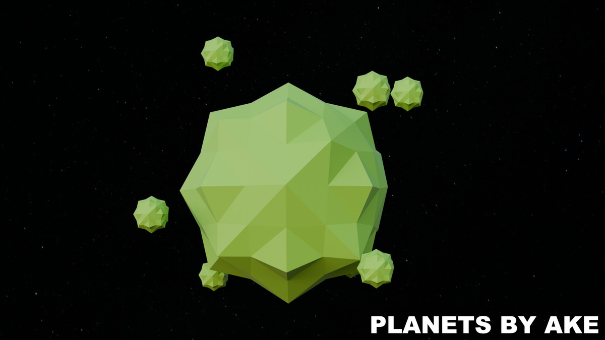 Low Poly Planets by Ake