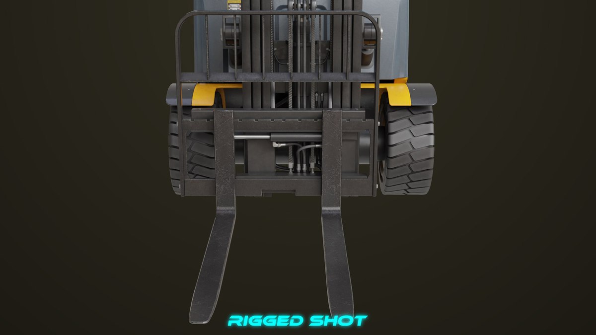 Forklift Trucks and Pallet Yellow Collection URP HDRP Textures