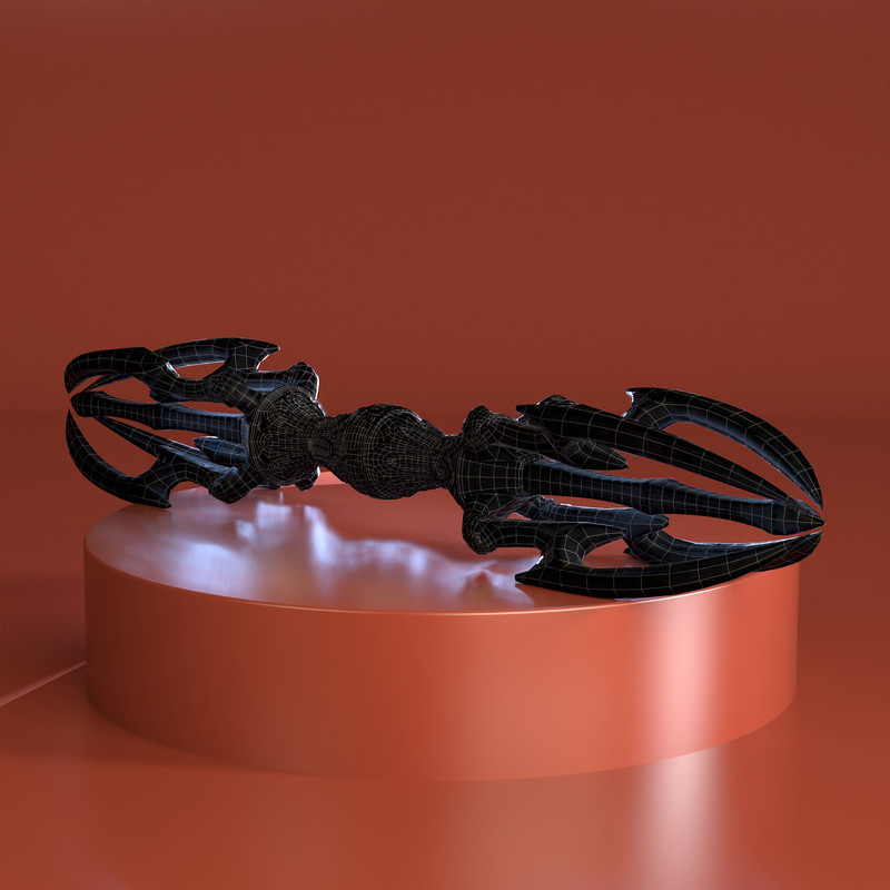 Ancient 9-Pronged Vajra (Gu-go-jeo) with 8-Makara Design