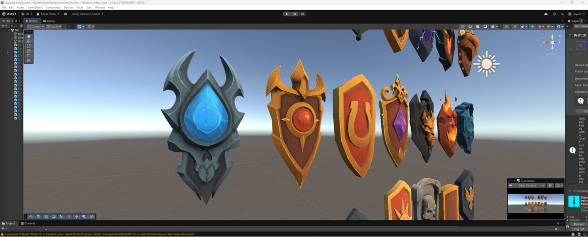 Stylized Shield Pack - 21 Low Poly Fantasy Weapon | Hand-Painted Textures