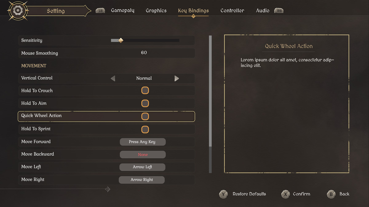 Fantasy RPG GUI