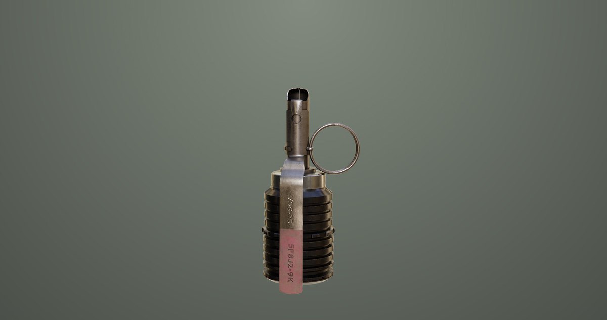 5 Fragmentation Grenades Single Mat URP HDRP Textures