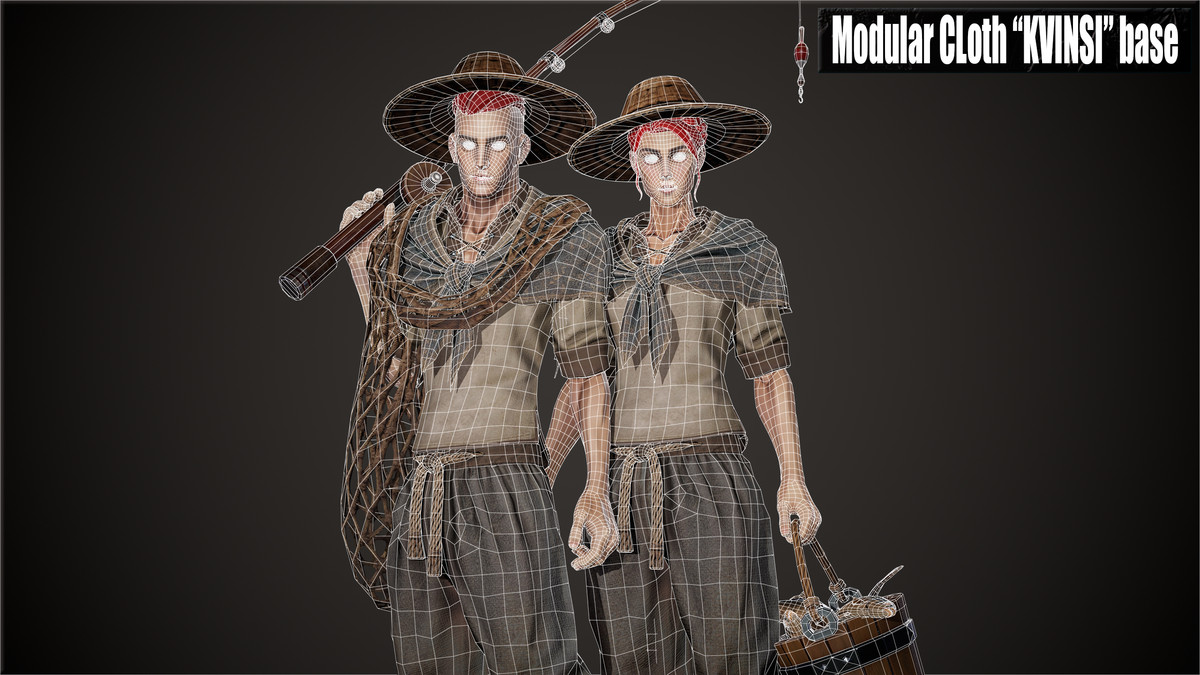 Stylized Medieval Fisherman