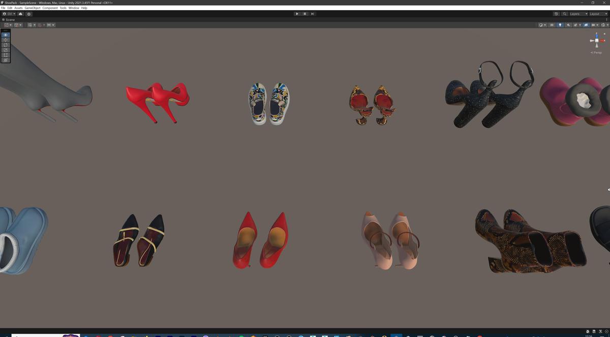 Ultimate Shoe Pack (72 Footwear Low-poly 3D models)