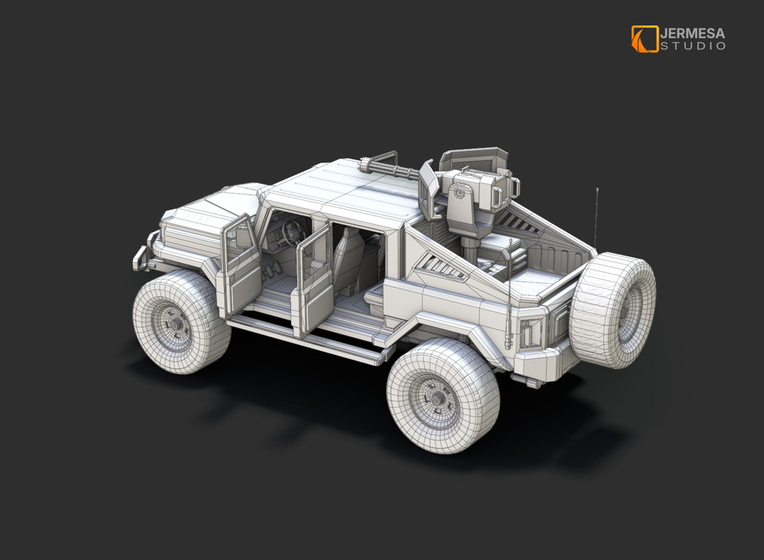 Combat Military Vehicle - Drivable 4x4 Pickup Truck