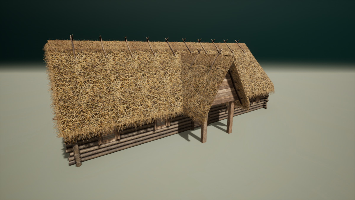 Medieval Modular Slavic Houses Building Kit (Plus Burnt versions)