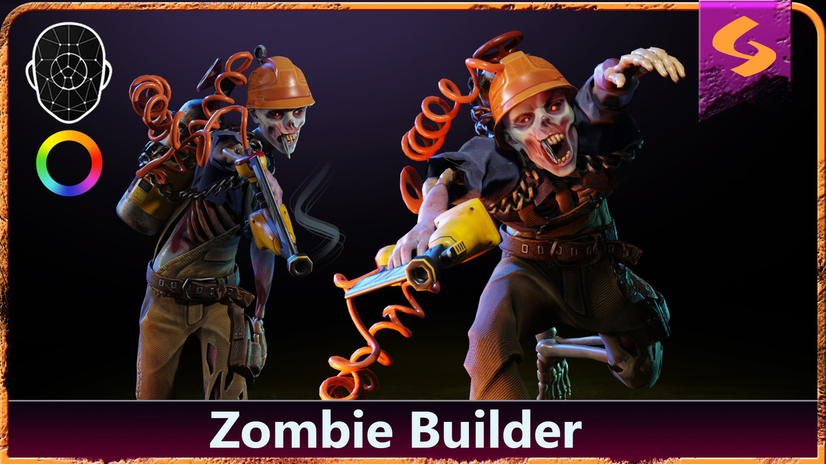 Zombie Builder with Nail Gun | Worker