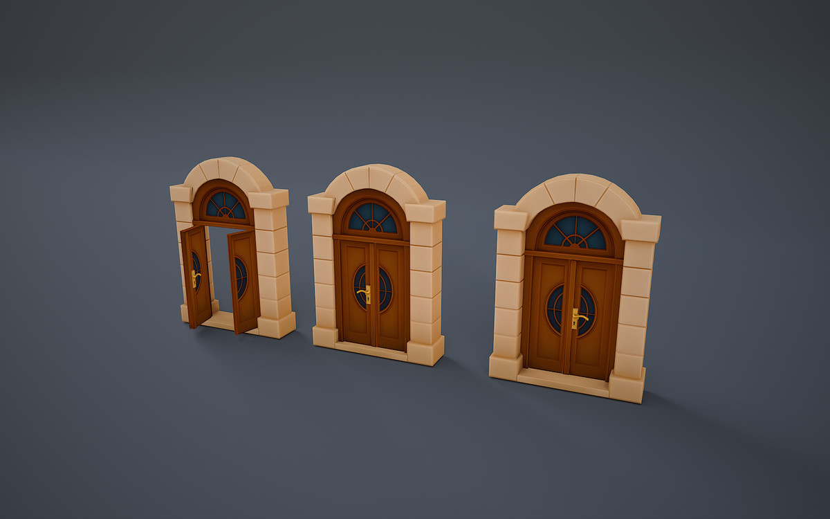 Stylized door