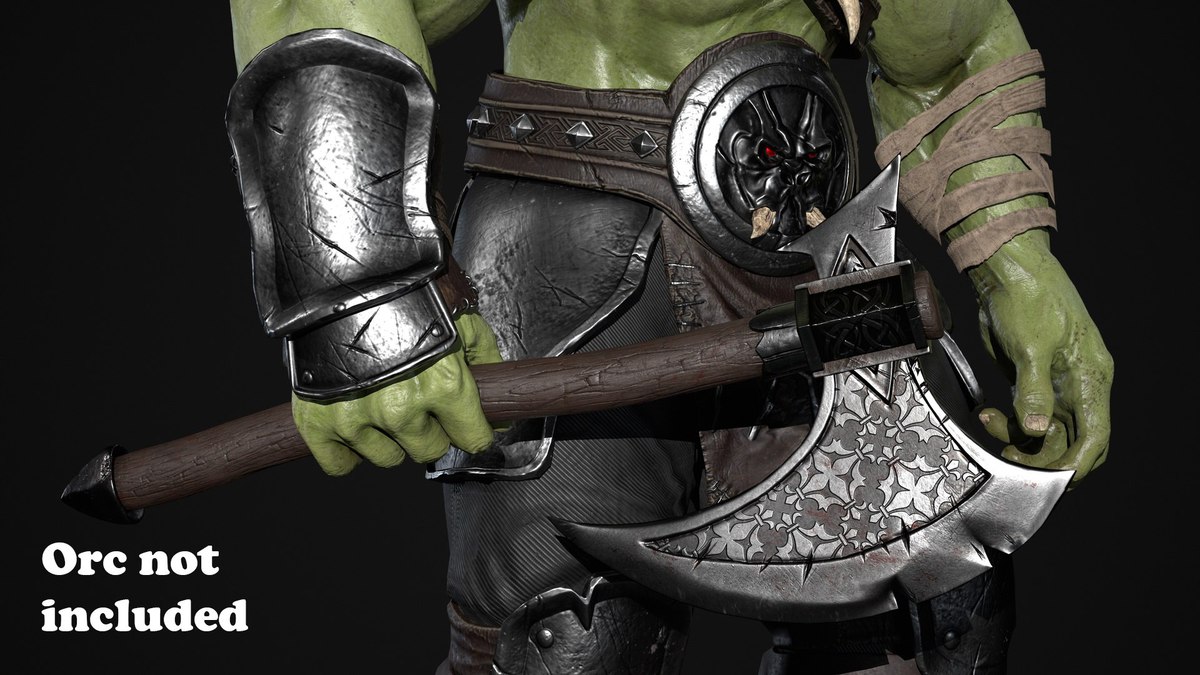 Realistic Battle Axe