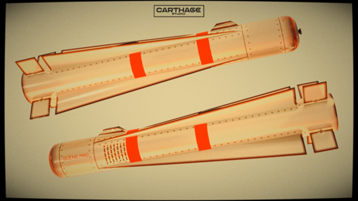 Modular lowpoly Missile & Launcher Pack
