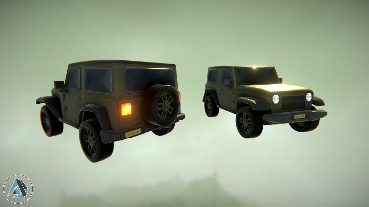 Jeep Style Offroad SUV Car Asset Package