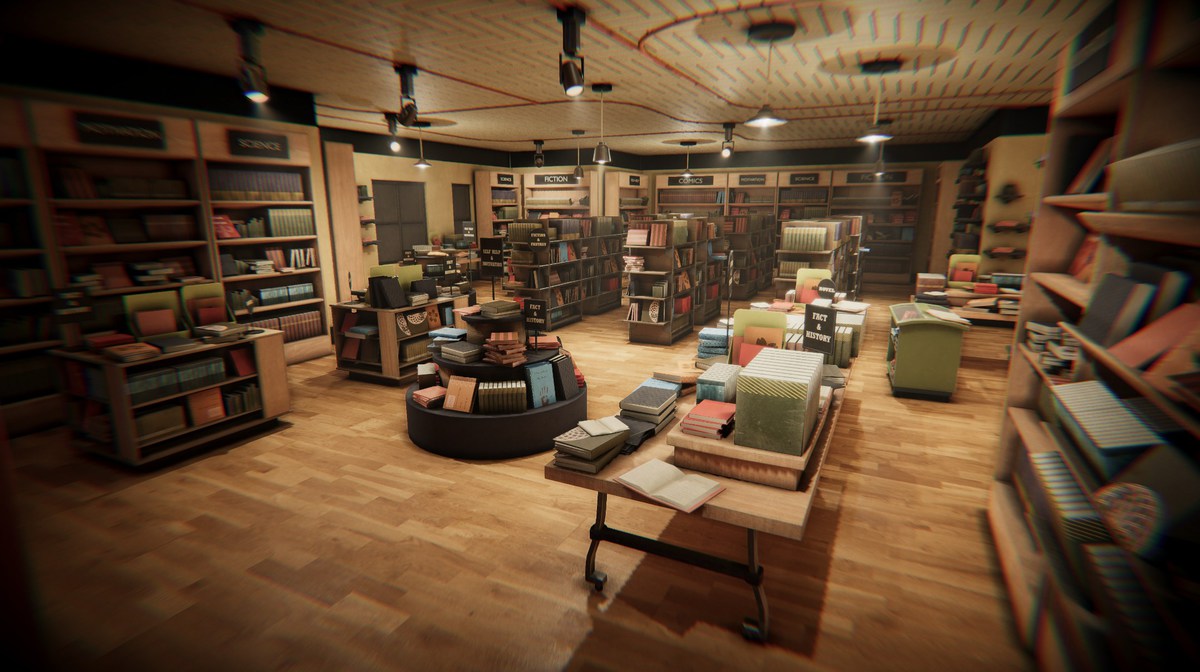 Book Store 3d Environment