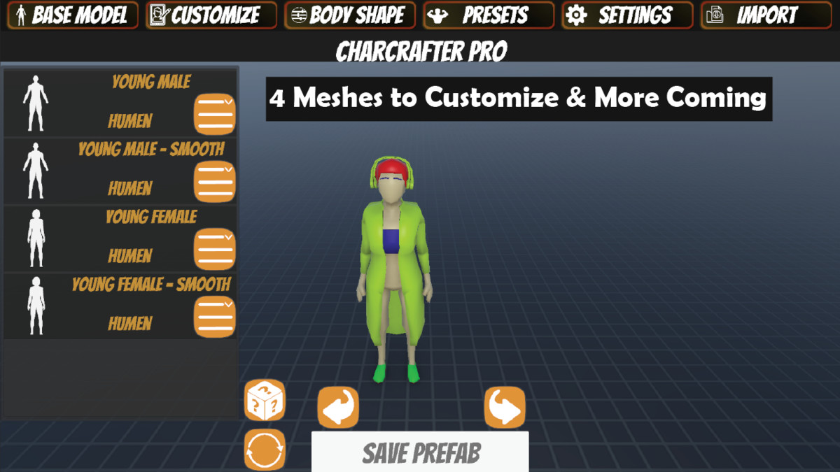 CharCrafter Pro - Moduler Low-Poly Character Creation
