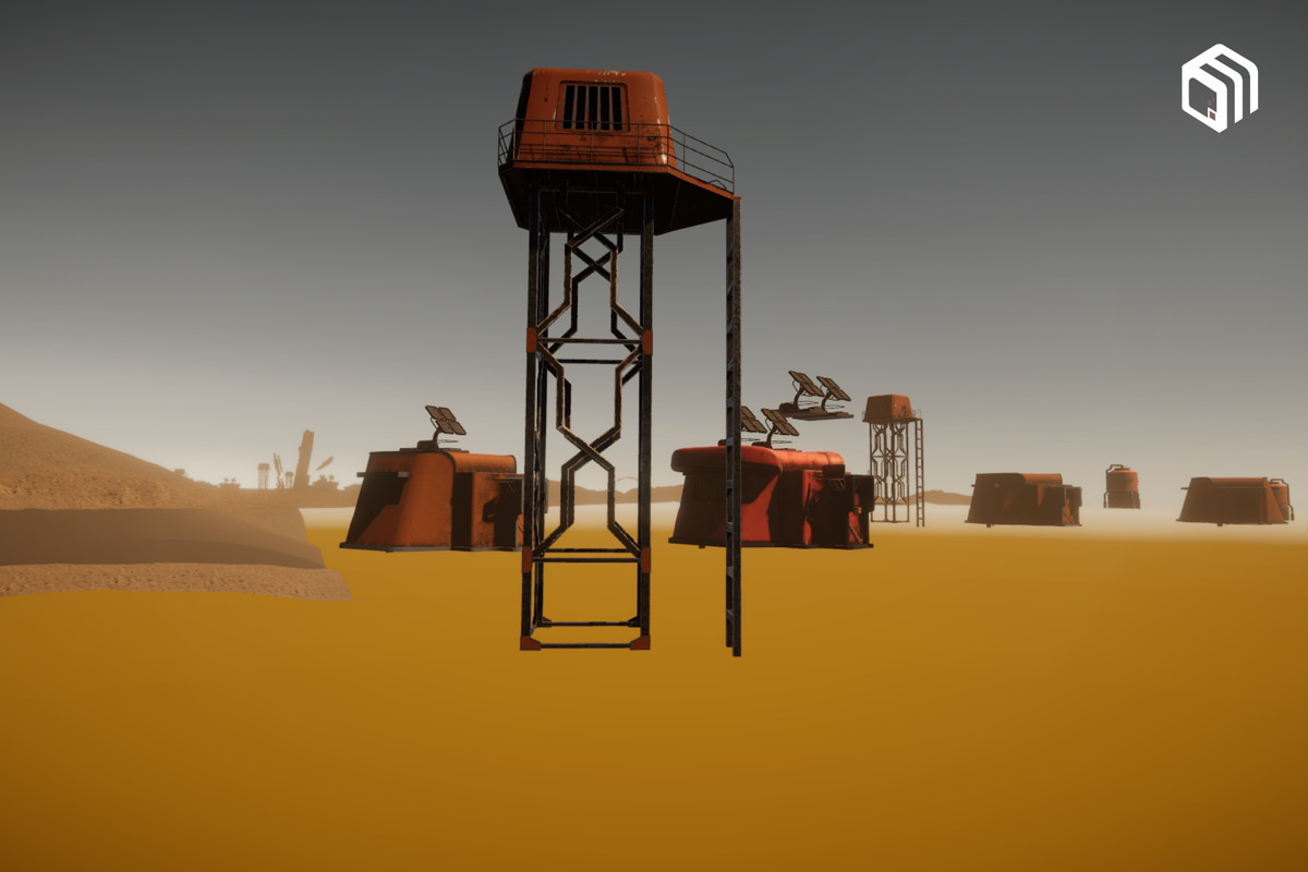 URP Desert Environment: Modular Outpost, Shelters, Props & VFX
