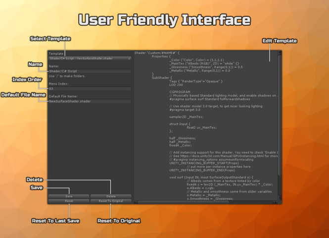 Script Template Editor