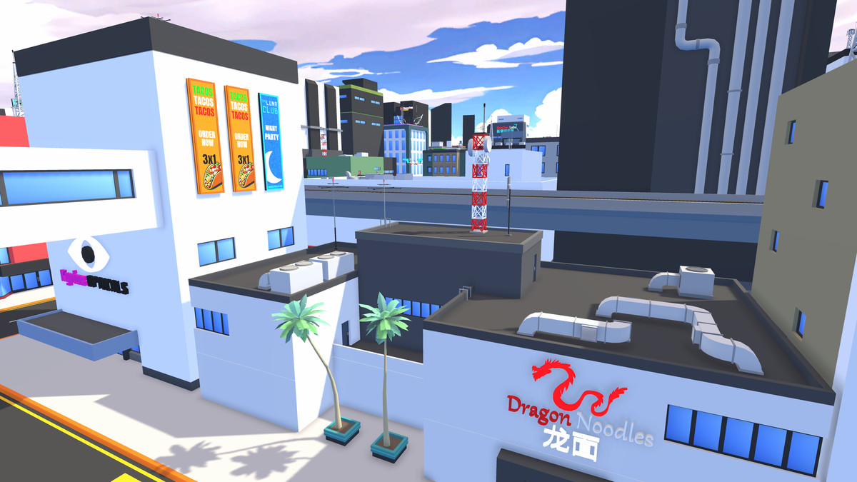 LowPoly Cyberpunk City