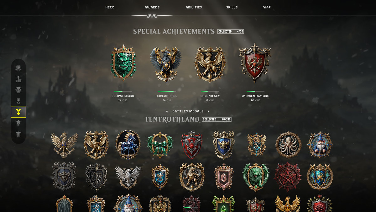 600 Achievements, Trophies, Rewards, Emblems, Badges, Awards, Artifacts Vol2